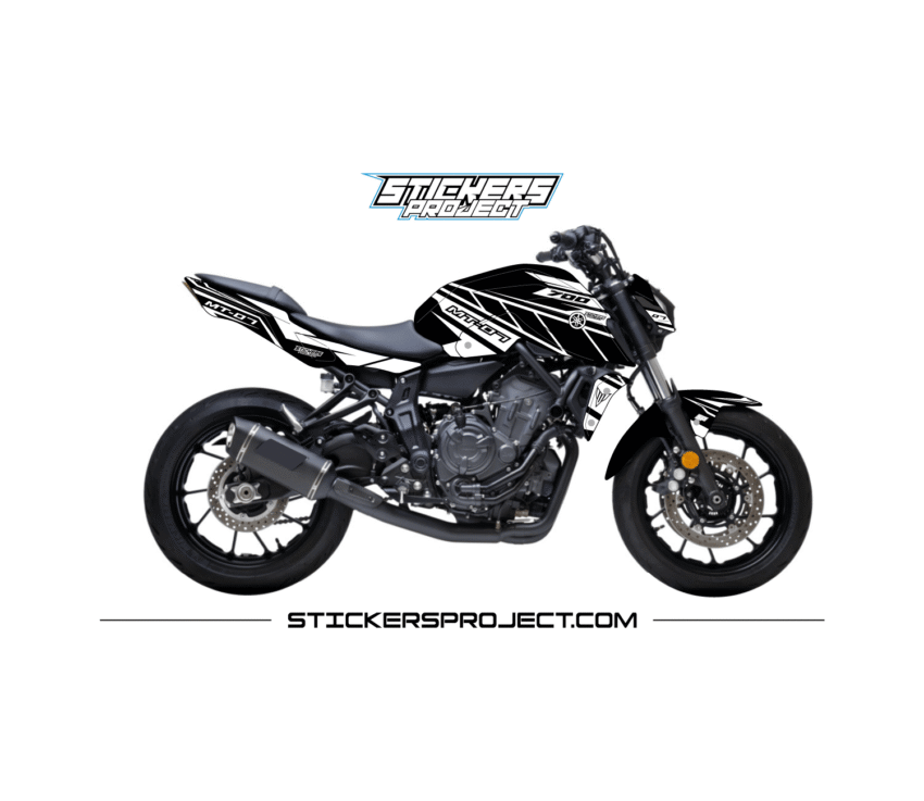 Order Yamaha MT07 2021 Graphic Kit - Black & White