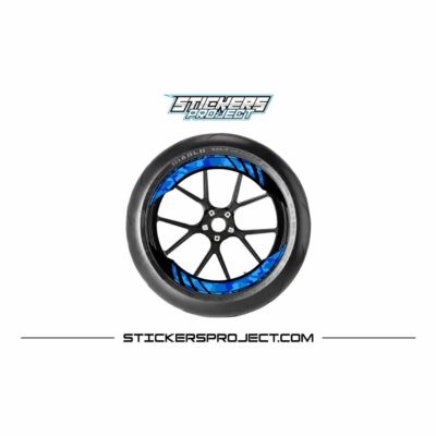 Kit graphic CAMO military rim – Blue, Glossy