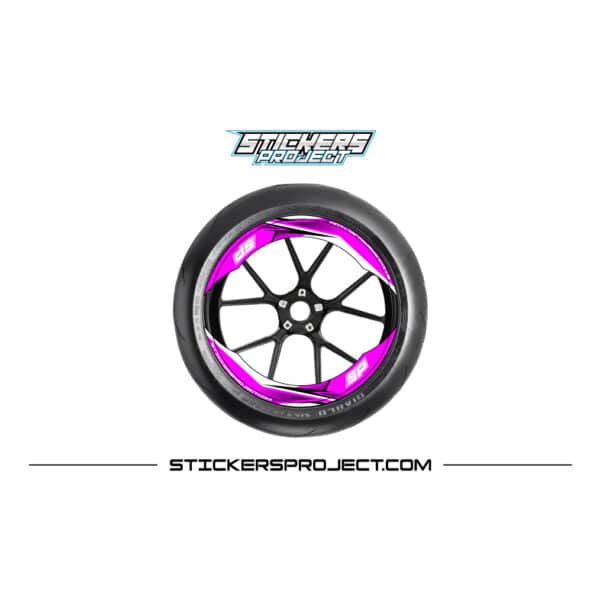 Kit graphic motorcycle rim