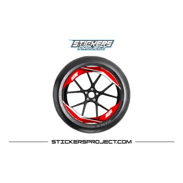 Kit graphic motorcycle rim