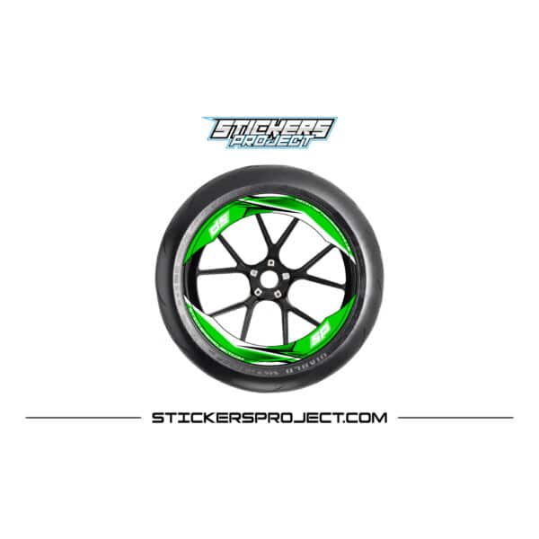 Kit graphic motorcycle rim