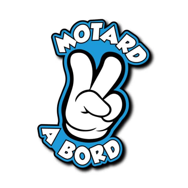 sticker motard a bord