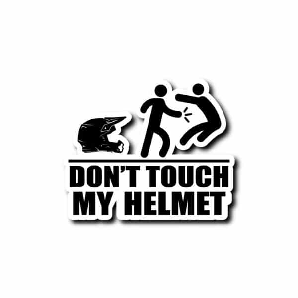 stickers dont touch my helmet