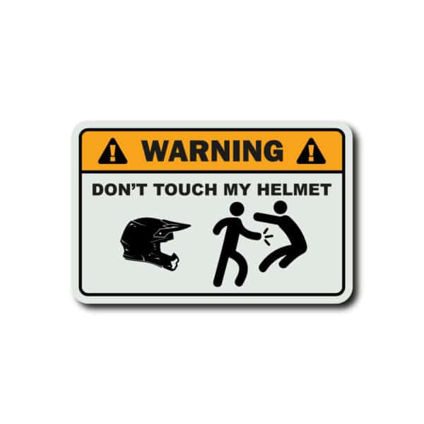 stickers dont touch my helmet