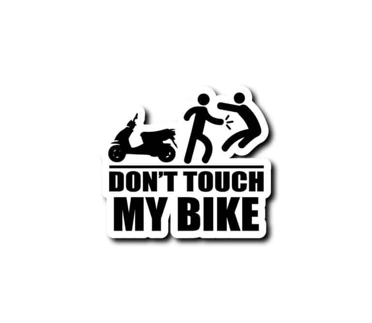 stickers dont touch my bike