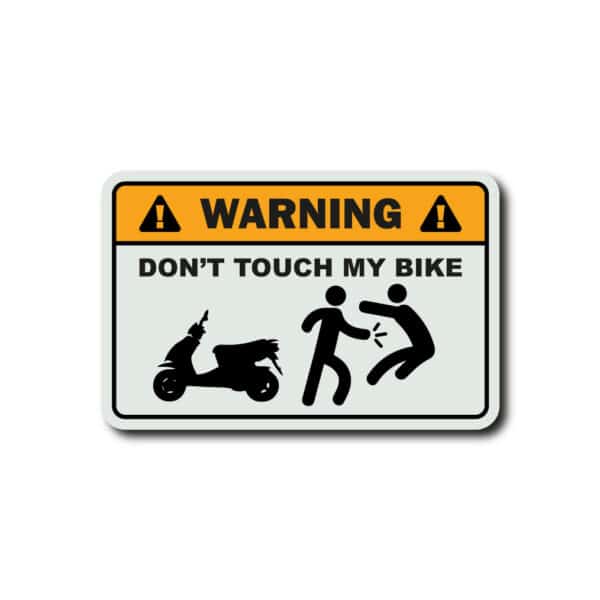 stickers dont touch my bike