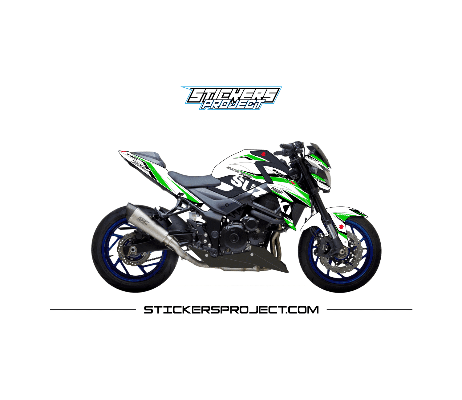 Graphic kit GSXS 750 (2017) - black and green Graphic kit GSXS 750 (2017) - black and green - Image 8