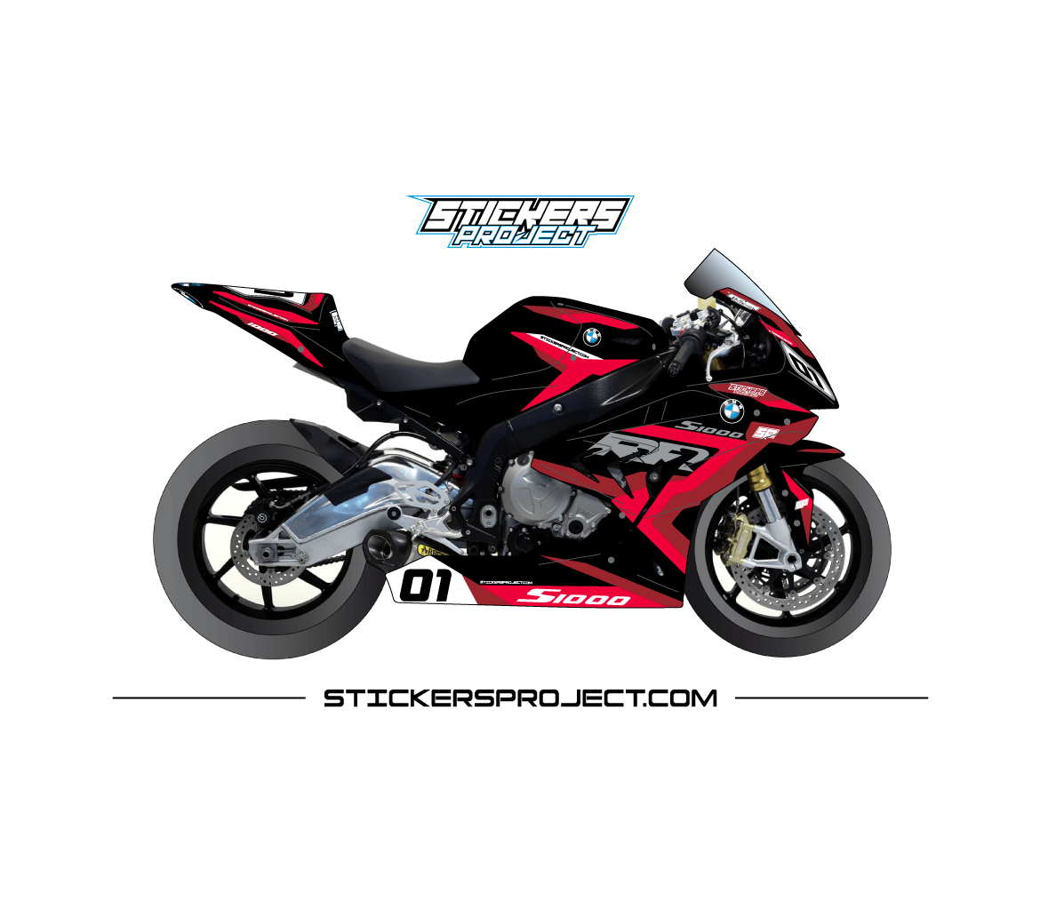 Kit graphic S1000RR (2015-2018) Black & red kit graphic s1000rr