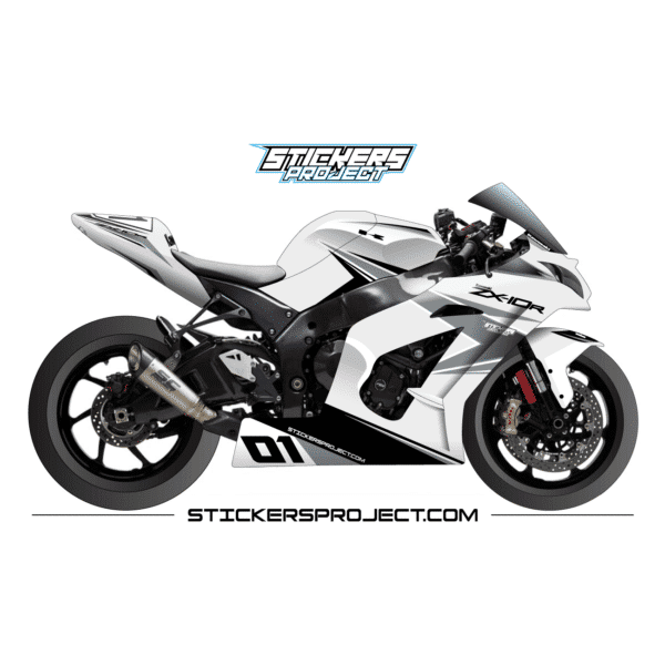 Graphic kit ZX10R (2011-2015) - white & grey