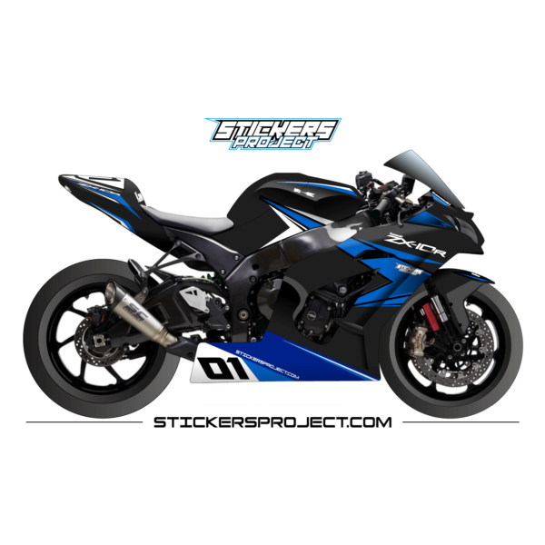 Graphic kit ZX10R (2011-2015) - black & blue
