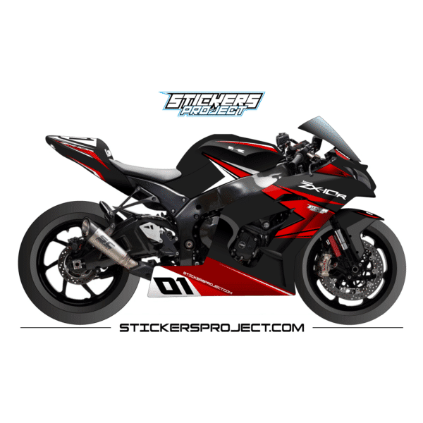 Graphic kit ZX10R (2011-2015) - black & red