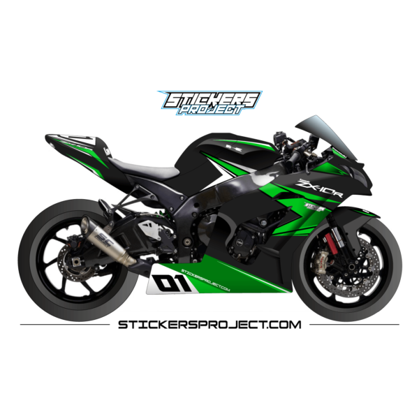 Graphic kit ZX10R (2011-2015) - black & green