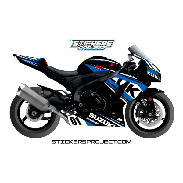Kit graphic GSXR 1000 (2009-2016) - black and blue