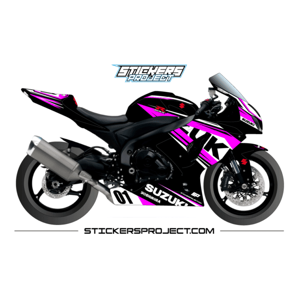 Accueil Kit déco GSXR 1000 (2009-2016) - noir et rose