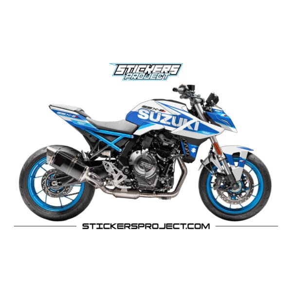 Kit graphic GSX-8S (2023) - white and blue