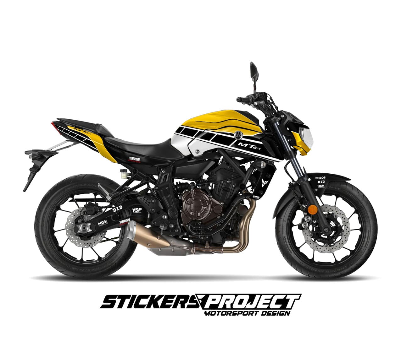 Kit déco MT-07 ANNIVERSARY jaune (2018-2020) Kit Deco MT07 anniversary