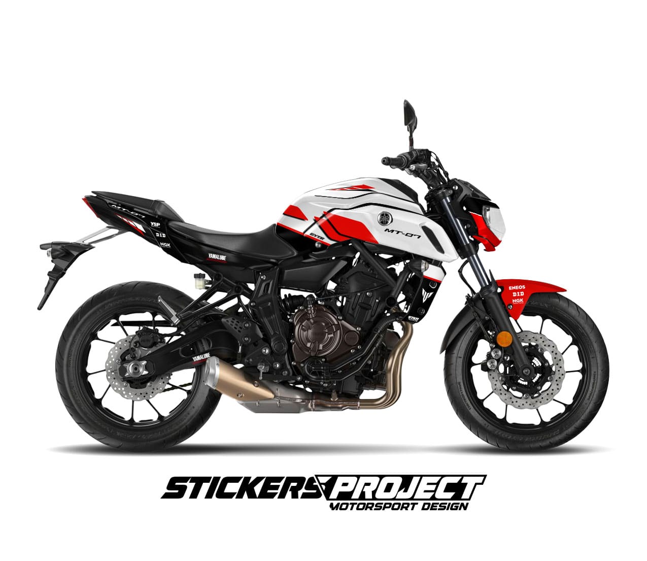 Kit déco MT-07 ANNIVERSARY rouge (2018-2020) Kit déco MT-07 ANNIVERSARY